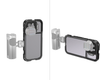 SmallRig Mobile Video Cage for iPhone 14 Pro Max 4077 - Bộ lớp vỏ an toàn , Bảo vệ cho iPhone 14 Pro Max , Tránh rơi , Va đập , Truy cập tất cả các cổng , Nút , Ống kính máy ảnh | Dùng trong thiết lập quay phim di động