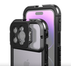 SmallRig Mobile Video Cage for iPhone 14 Pro Max 4077 - Bộ lớp vỏ an toàn , Bảo vệ cho iPhone 14 Pro Max , Tránh rơi , Va đập , Truy cập tất cả các cổng , Nút , Ống kính máy ảnh | Dùng trong thiết lập quay phim di động