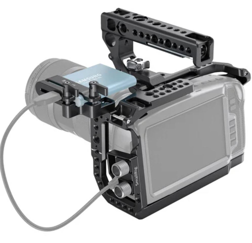 SmallRig 3130 Full Cage và báng tay cầm Blackmagic Camera 4K và 6K