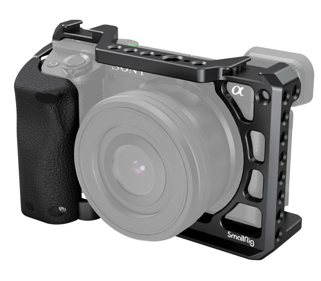 SmallRig 3164 - Khung bảo vệ kèm báng tay cầm Silicon dành cho Sony A6100/A6300/A6400