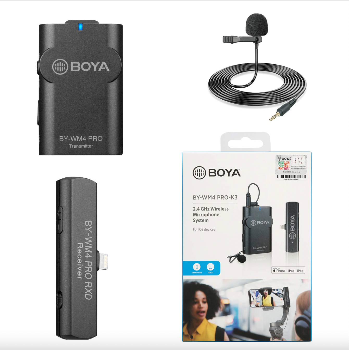 BOYA BY-WM4 Pro-K3 || Microphone không dây