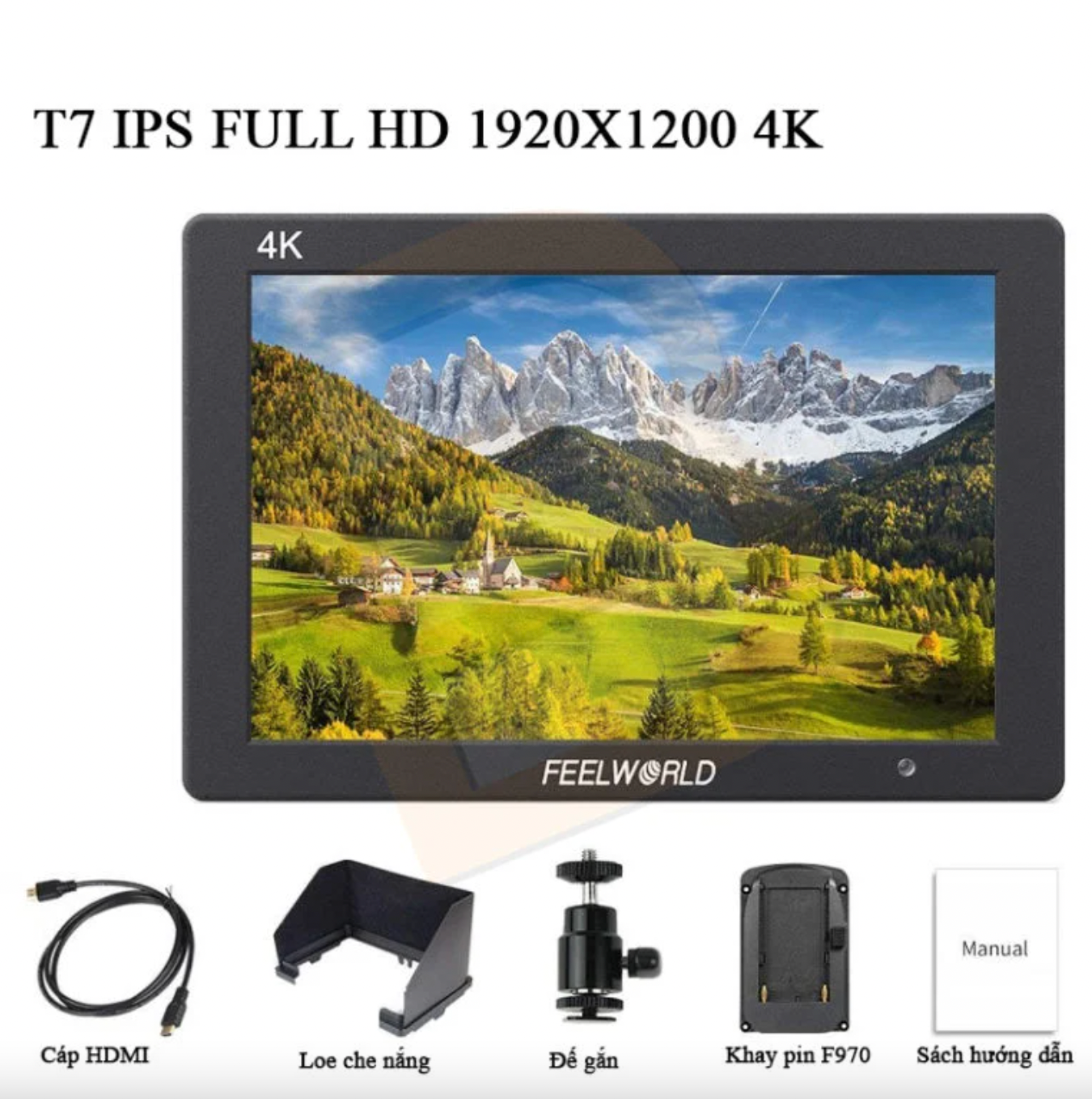Màn Hình Monitor Feelworld T7 Ips 1920×1200 4K