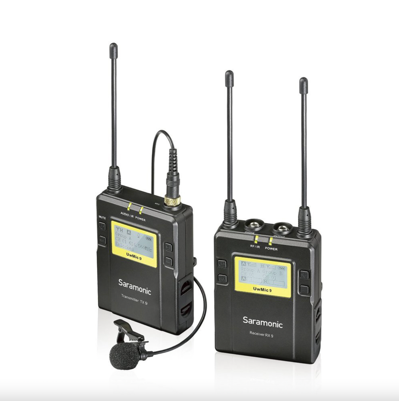 Saramonic Wireless System UwMic9 Kit 1 (TX9+RX9) (FS122) - Micro thu âm không dây chất lượng cao dùng trong Sản xuất phim , Chụp ảnh , Quay video , Ứng dụng âm nhạc