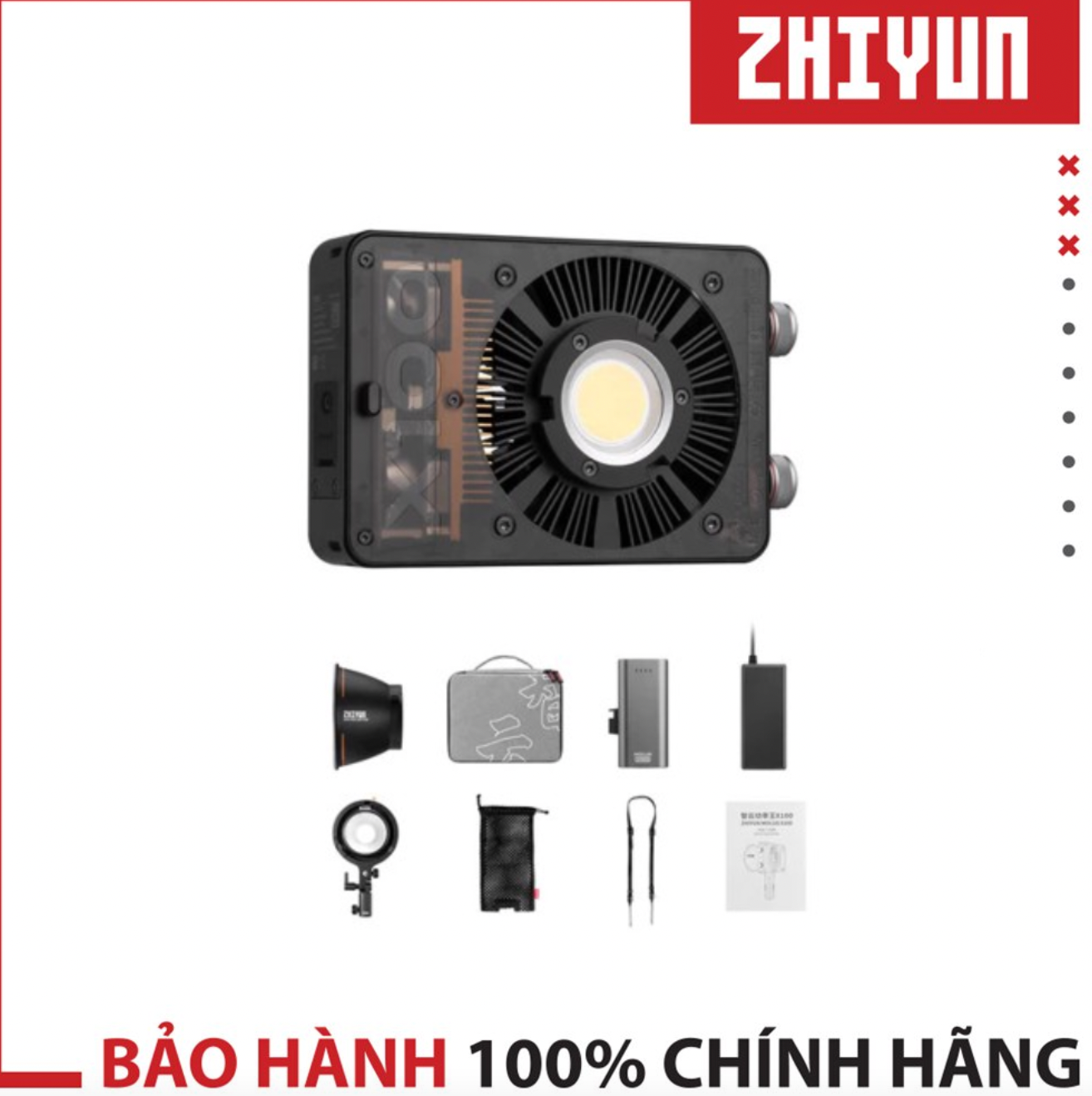 Đèn Led Zhiyun MOLUS G60 Bi-Color Mini (Bản Combo)