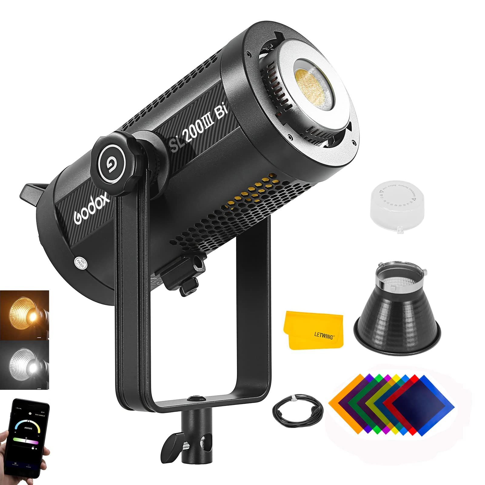 Đèn Led SL200III Bi Color (2800K-6500K) Godox Chính Hãng trong livestream và quay chụp chuyên nghiệp Ecom Studio