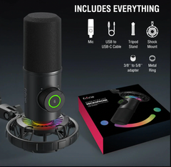 FIFINE K658 RGB - Mic thu âm Streaming, Podcasting cho Máy Tính/ PC