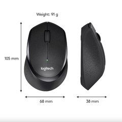Logitech M330 (Đen) - Chuột không dây Yên Tĩnh