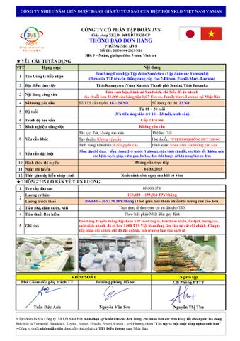 [HOT HOT HOT] ĐƠN HÀNG MỚI CẦN 32 NỮ CHẾ BIẾN THỰC PHẨM, CƠM HỘP VIP thi tuyển ngày 04/03/2025