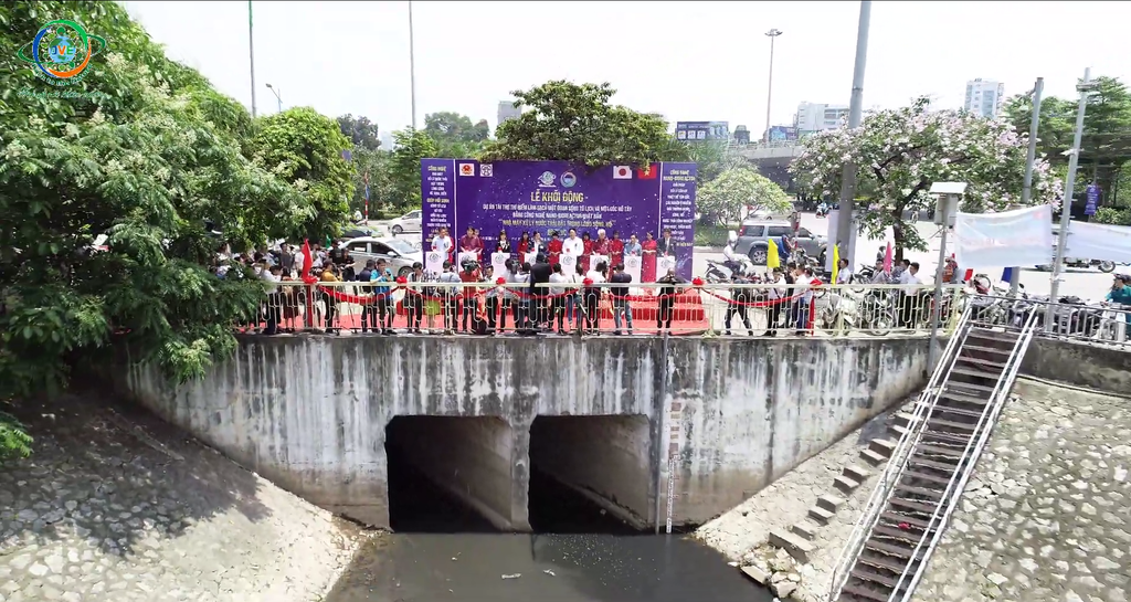  LỄ KHỞI ĐỘNG DỰ ÁN THÍ ĐIỂM LÀM SẠCH MỘT ĐOẠN SÔNG TÔ LỊCH VÀ MỘT GÓC HỒ TÂY NGÀY 16/05/2019 