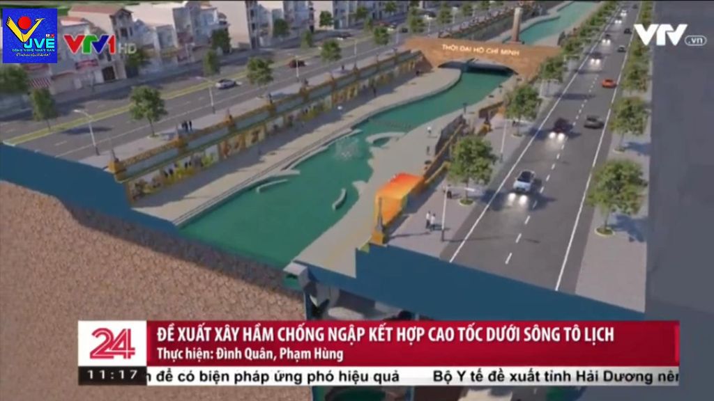  [VTV1][CHUYỂN ĐỘNG 24H][19/02/2021] ĐỀ XUẤT XÂY HẦM NGẦM KẾT HỢP CAO TỐC DƯỚI SÔNG TÔ LỊCH 