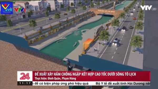  [VTV1][CHUYỂN ĐỘNG 24H][19/02/2021] ĐỀ XUẤT XÂY HẦM NGẦM KẾT HỢP CAO TỐC DƯỚI SÔNG TÔ LỊCH 