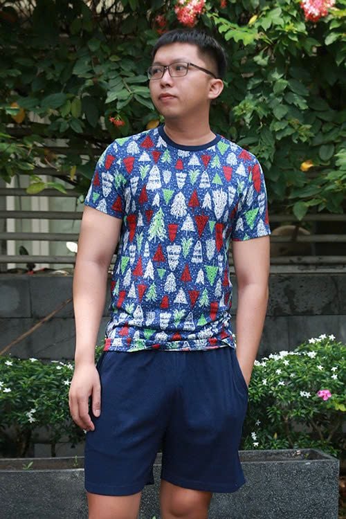  MST030W31-BỘ SHORT THUN NAM, HỌA TIẾT ĐẶC TRƯNG MÙA NOEL 