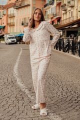 BKD090W41-BỘ KATE DÀI CAO CẤP KẾT HỢP GIỮA SỢI RAYON VÀ SỢI COTTON VỚI HỌA TIẾT BÔNG NHÍ NHẸ NHÀNG CHÀO XUÂN