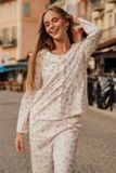  BKD090W41-BỘ KATE DÀI CAO CẤP KẾT HỢP GIỮA SỢI RAYON VÀ SỢI COTTON VỚI HỌA TIẾT BÔNG NHÍ NHẸ NHÀNG CHÀO XUÂN 