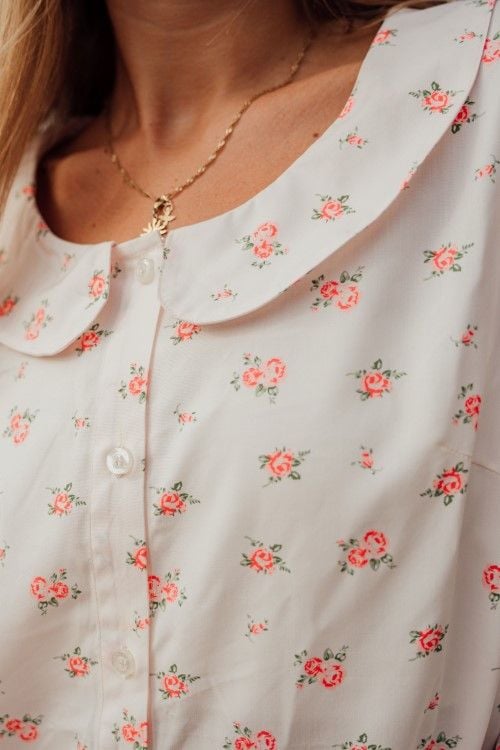  BKD090W41-BỘ KATE DÀI CAO CẤP KẾT HỢP GIỮA SỢI RAYON VÀ SỢI COTTON VỚI HỌA TIẾT BÔNG NHÍ NHẸ NHÀNG CHÀO XUÂN 