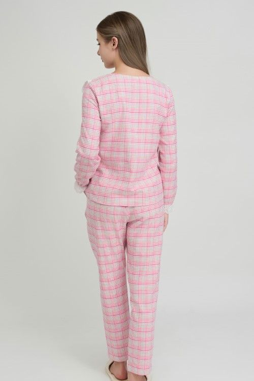  BKD104W01-BỘ DÀI TAY CỔ TRÒN, CHẤT KATE CHO THU ĐÔNG 