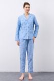  BKD162W81-BỘ PIJAMA BÂU SAM TAY DÀI, CHẤT LIỆU KATE CHO MÙA THU ĐÔNG 