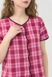  BKL041S41-BỘ KATE LỬNG HỌA TIẾT CARO HỒNG VỚI THIẾT KẾ LƯỢN SÓNG TẠO CẢM GIÁC TRẺ TRUNG VÀ THOẢI MÁI. 