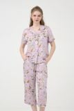  BKL044W31-BỘ TOLE LỬNG VỚI HOẠ TIẾT HOA LÁ MÀU TÍM VỚI THIẾT KẾ BÈO NHÚN DUYÊN DÁNG, CHẤT VẢI MỀM MẠI THOÁNG MÁT GIÚP NGƯỜI MẶC THOẢI MÁI SUỐT CẢ NGÀY. 