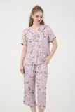 BKL044W31-BỘ TOLE LỬNG VỚI HOẠ TIẾT HOA LÁ MÀU TÍM VỚI THIẾT KẾ BÈO NHÚN DUYÊN DÁNG, CHẤT VẢI MỀM MẠI THOÁNG MÁT GIÚP NGƯỜI MẶC THOẢI MÁI SUỐT CẢ NGÀY. 