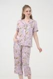  BKL044W31-BỘ TOLE LỬNG VỚI HOẠ TIẾT HOA LÁ MÀU TÍM VỚI THIẾT KẾ BÈO NHÚN DUYÊN DÁNG, CHẤT VẢI MỀM MẠI THOÁNG MÁT GIÚP NGƯỜI MẶC THOẢI MÁI SUỐT CẢ NGÀY. 