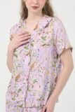  BKL044W31-BỘ TOLE LỬNG VỚI HOẠ TIẾT HOA LÁ MÀU TÍM VỚI THIẾT KẾ BÈO NHÚN DUYÊN DÁNG, CHẤT VẢI MỀM MẠI THOÁNG MÁT GIÚP NGƯỜI MẶC THOẢI MÁI SUỐT CẢ NGÀY. 
