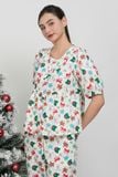  BKL140W41-BỘ LỬNG TAY PHỒNG CHẤT KATE , HỌA TIẾT ĐẶC TRƯNG CHO NOEL 