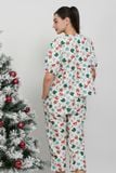  BKL140W41-BỘ LỬNG TAY PHỒNG CHẤT KATE , HỌA TIẾT ĐẶC TRƯNG CHO NOEL 
