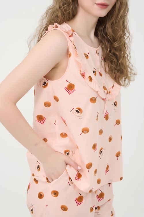  BKL150W41-BỘ KATE LỬNG CAO CẤP, THIẾT KẾ ÁO SÁT NÁCH CÓ PHỐI BÈO ĐÔ ÁO TẠO CẢM GIÁC THOẢI MÁI KHI MẶC. 