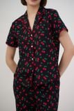  BKL161W44-BỘ KATE LỬNG CỔ PIJAMA VỚI ĐIỂM NHẤN RODE NỔI BẬT MANG ĐẾN SỰ THOẢI MÁI VÀ THOÁNG MÁT. 
