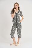  BKL163W41-BỘ TOLE LỬNG CỔ PIJAMA VỚI ĐIỂM NHẤN REN NỔI BẬT MANG ĐẾN SỰ THOẢI MÁI VÀ THOÁNG MÁT. 