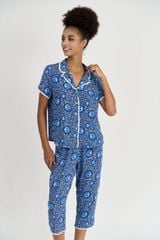 BKL163W42-BỘ TOLE LỬNG CỔ PIJAMA VỚI ĐIỂM NHẤN REN NỔI BẬT MANG ĐẾN SỰ THOẢI MÁI VÀ THOÁNG MÁT.