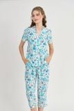  BKL163W44-BỘ TOLE LỬNG CỔ PIJAMA VỚI ĐIỂM NHẤN REN NỔI BẬT MANG ĐẾN SỰ THOẢI MÁI VÀ THOÁNG MÁT. 