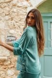  BSD030S51-BỘ SATIN DÀI CAO CẤP VỚI THIẾT KẾ CỔ PIJAMA PHỐI REN NỔI BẬT MANG VẺ ĐẸP THANH LỊCH VÀ TẠO CẢM GIÁC THƯ THÁI KHI MẶC 