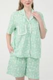  BSK011W44-BỘ KATE SHORT VỚI THIẾT KẾ  CỔ PIJAMA, PHỐI REN TRANG TRÍ NỔI BẬT  MANG LẠI VẺ ĐẸP NHẸ NHÀNG VÀ NỮ TÍNH 