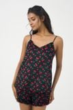  BSK019S02-BỘ SHORT KATE 2 DÂY TRÊN NỀN VẢI ĐEN KẾT HỢP VỚI HOẠ TIẾT CHERRY ĐỎ NỔI BẬT, TẠO ĐIỂM NHẤN NGỌT NGÀO VÀ TƯƠI TẮN. 