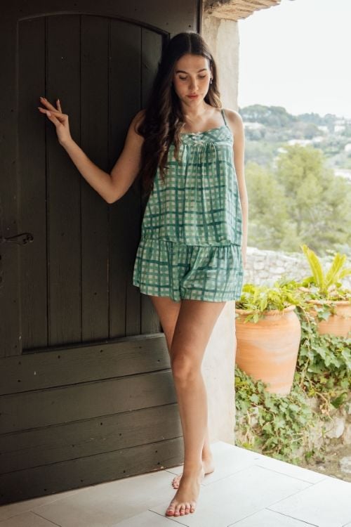  BSK030S51-BỘ SHORT TOLE VỚI THIẾT KẾ 2  DÂY QUYẾN RŨ, MANG LẠI CẢM GIÁC MỀM MẠI VÀ THOÁNG MÁT 