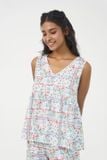 BSK036S31-BỘ SHORT TOLE CỔ V VỚI HOẠ TIẾT HOA LÁ MANG ĐẾN CẢM GIÁC TƯƠI MỚI VÀ NGỌT NGÀO. 