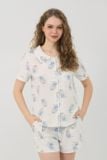  BSK054W31-BỘ SHORT KATE THIẾT KẾ CỔ LÁ SEN VỚI ĐIỂM NHẤN RODE NỔI BẬT TẠO CẢM GIÁC THOẢI MÁI VÀ TRẺ TRUNG. 