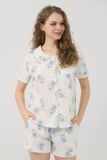  BSK054W31-BỘ SHORT KATE THIẾT KẾ CỔ LÁ SEN VỚI ĐIỂM NHẤN RODE NỔI BẬT TẠO CẢM GIÁC THOẢI MÁI VÀ TRẺ TRUNG. 