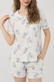  BSK054W31-BỘ SHORT KATE THIẾT KẾ CỔ LÁ SEN VỚI ĐIỂM NHẤN RODE NỔI BẬT TẠO CẢM GIÁC THOẢI MÁI VÀ TRẺ TRUNG. 