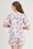  BSK106S11-BỘ SHORT KATE VỚI THIẾT KẾ CỔ LÁ SEN ĐIỂM NHẤN BÈO NỔI BẬT MANG  ĐẾN SỰ DUYÊN DÁNG VÀ TRẺ TRUNG TẠO CẢM GIÁC THOẢI MÁI KHI MẶC 