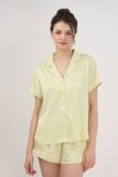  BSS010S52-BỘ SHORT SATIN VỚI THIẾT KẾ CỔ PIJAMA MANG PHONG CÁCH NHẸ NHÀNG VÀ THOẢI MÁI KHI MẶC 