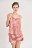  BSS012W44-BỘ SATIN SHORT VỚI THIẾT KẾ 2 DÂY QUYẾN RŨ, MANG LẠI CẢM GIÁC MỀM MẠI VÀ THOÁNG MÁT. 