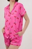  BSS018S44-BỘ SHORT SATIN CỔ PIJAMA VỚI CHẤT LIỆU MỀM MỊN, MÁT MẺ MANG LẠI CẢM GIÁC THOẢI MÁI VÀ SANG TRỌNG KHI MẶC. 