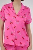 BSS018S44-BỘ SHORT SATIN CỔ PIJAMA VỚI CHẤT LIỆU MỀM MỊN, MÁT MẺ MANG LẠI CẢM GIÁC THOẢI MÁI VÀ SANG TRỌNG KHI MẶC. 