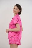  BSS018S44-BỘ SHORT SATIN CỔ PIJAMA VỚI CHẤT LIỆU MỀM MỊN, MÁT MẺ MANG LẠI CẢM GIÁC THOẢI MÁI VÀ SANG TRỌNG KHI MẶC. 