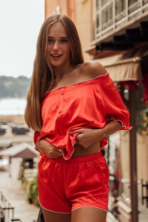  BSS020W41-BỘ SHORT SATIN 