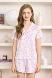  BSS02S5S51-BỘ SHORT SATIN VỚI THIẾT KẾ CỔ PIJAMA MANG PHONG CÁCH NHẸ NHÀNG VÀ THOẢI MÁI KHI MẶC 