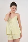  BSS030S52-BỘ SHORT SATIN 2 DÂY MÀU VÀNG MANG PHONG CÁCH SANG TRỌNG, QUYẾN RŨ  PHÙ HỢP CHO MÙA HÈ . 